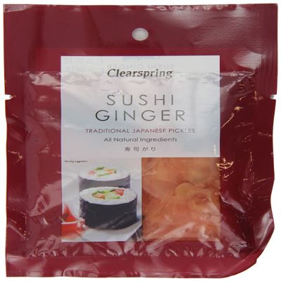 Clearspring Organic Sushi Ginger 50 g (Pack of 5)