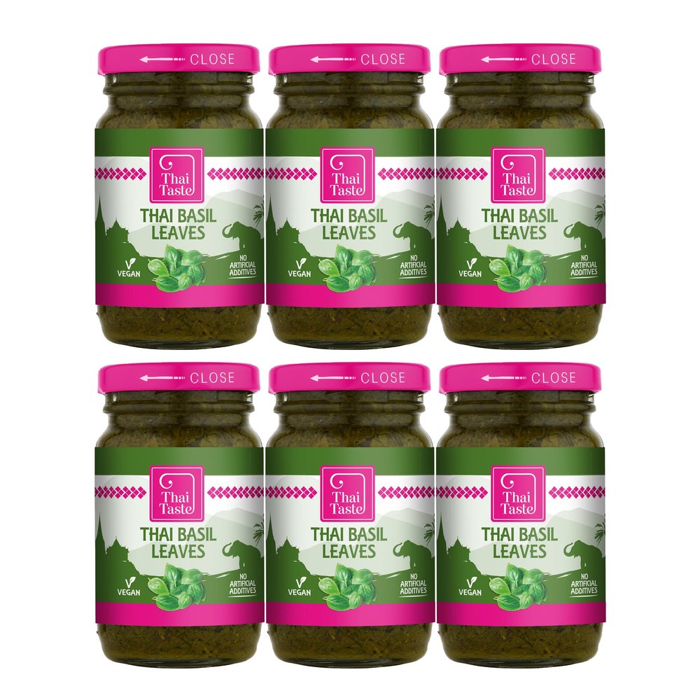 Thai Taste Thai Basil Leaves 114g - Pack of 6
