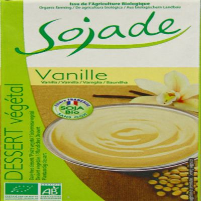 Sojade Organic Vanilla Soya Dessert 530 ml (Pack of 8)