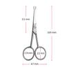 ZWILLING Nose Hair and Ear Hair Scissors, Stainless Steel Beard Scissors with Straight Rounded Tip, Silver view 4