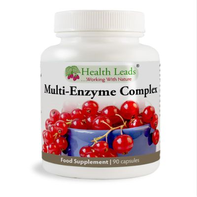 Multi-Enzyme Digestive Complex x 90 Capsules (No Magnesium Stearate), Non-GMO, Formulated & Made in Wales