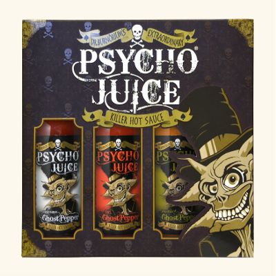 Psycho Juice Gift Box - Extreme Ghost Pepper Collection 1