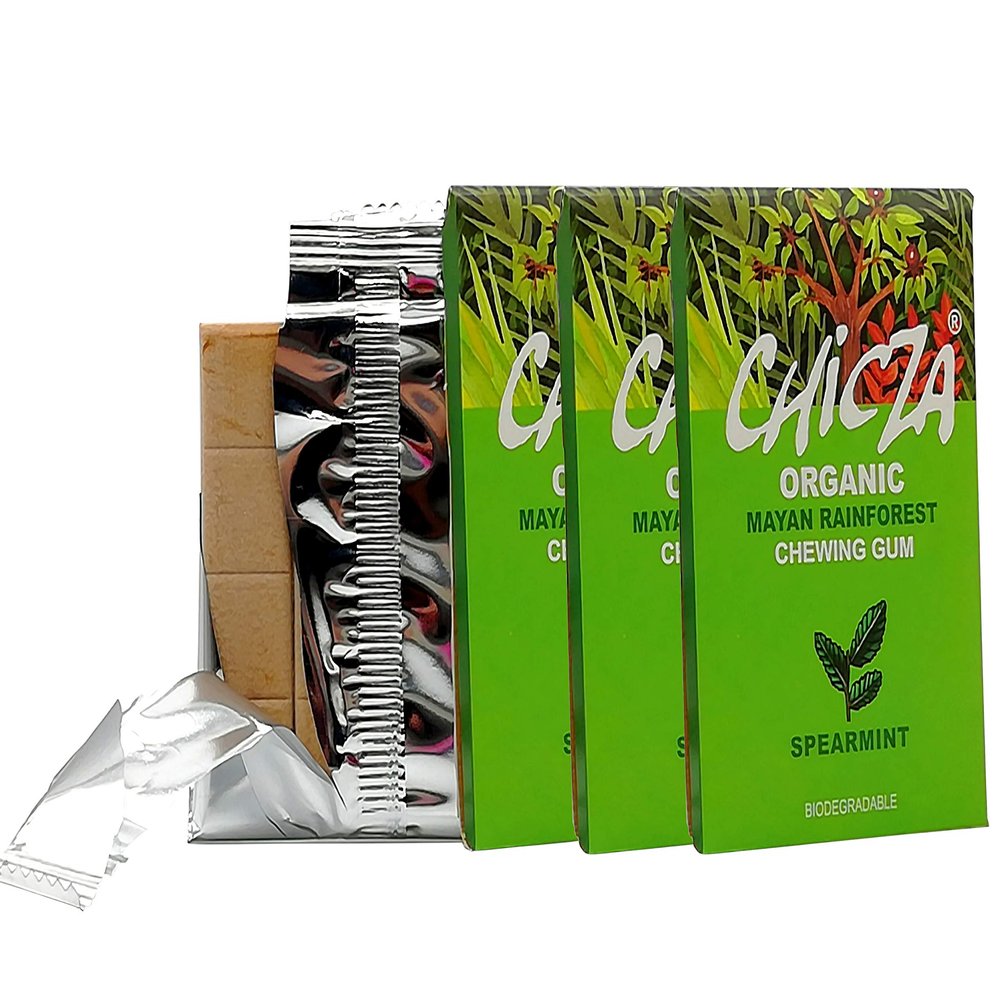 CHICZA THE ORGANIC MAYAN CHEWING GUM SPEARMINT (2 Packs)