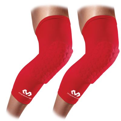 McDavid 6446R Knee compression sleeve Hexpad Unisex Adult Knee pads sleeve Prevents impact injuries Very elastic Indoor Sports Basketball knee sleeve (6446R)