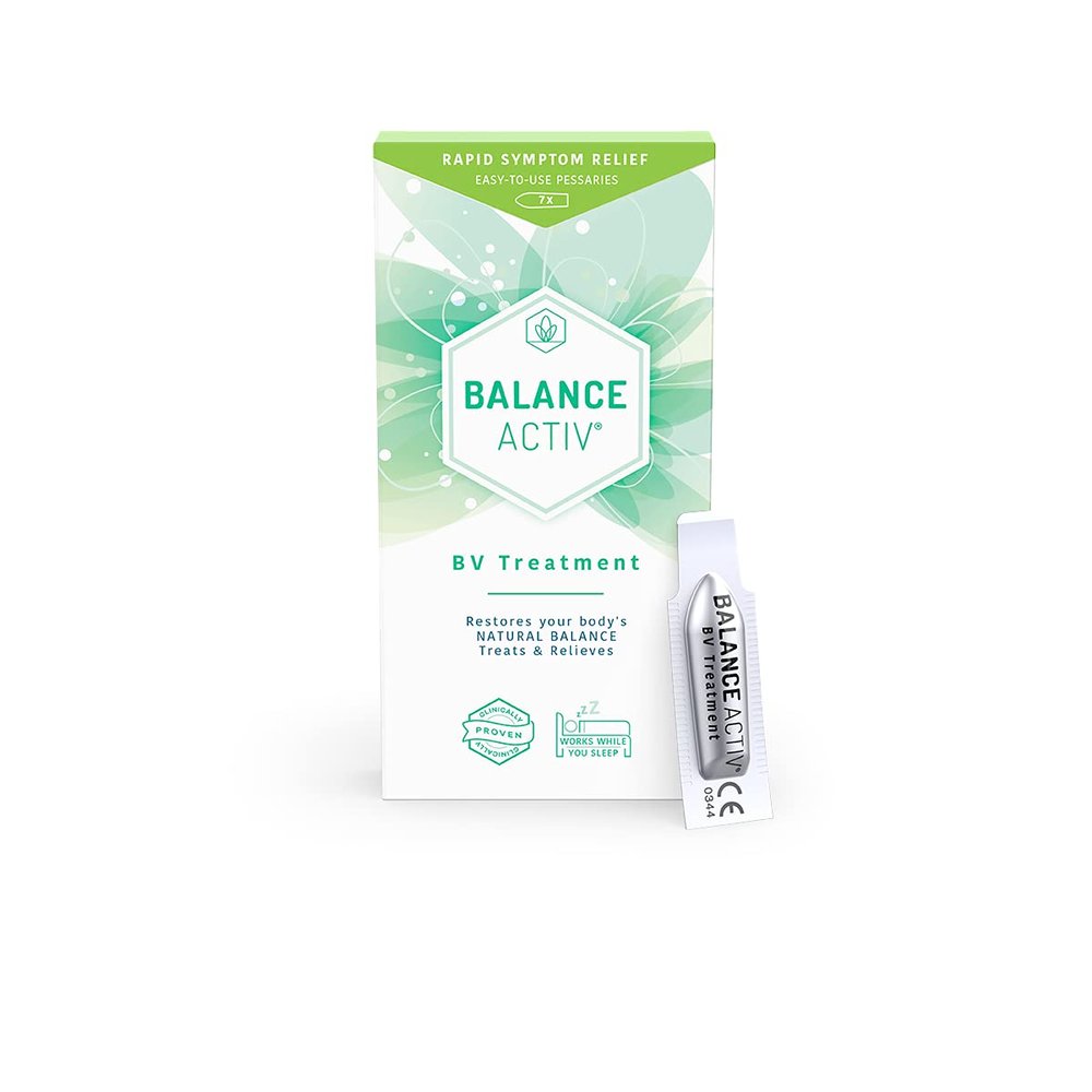 Balance Activ BV Pessaries, Bacterial Vaginosis Treatment for Women, Rapid Relief of Odour, Discomfort & Discharge, 7 Single Use Applications (Pack of 1)