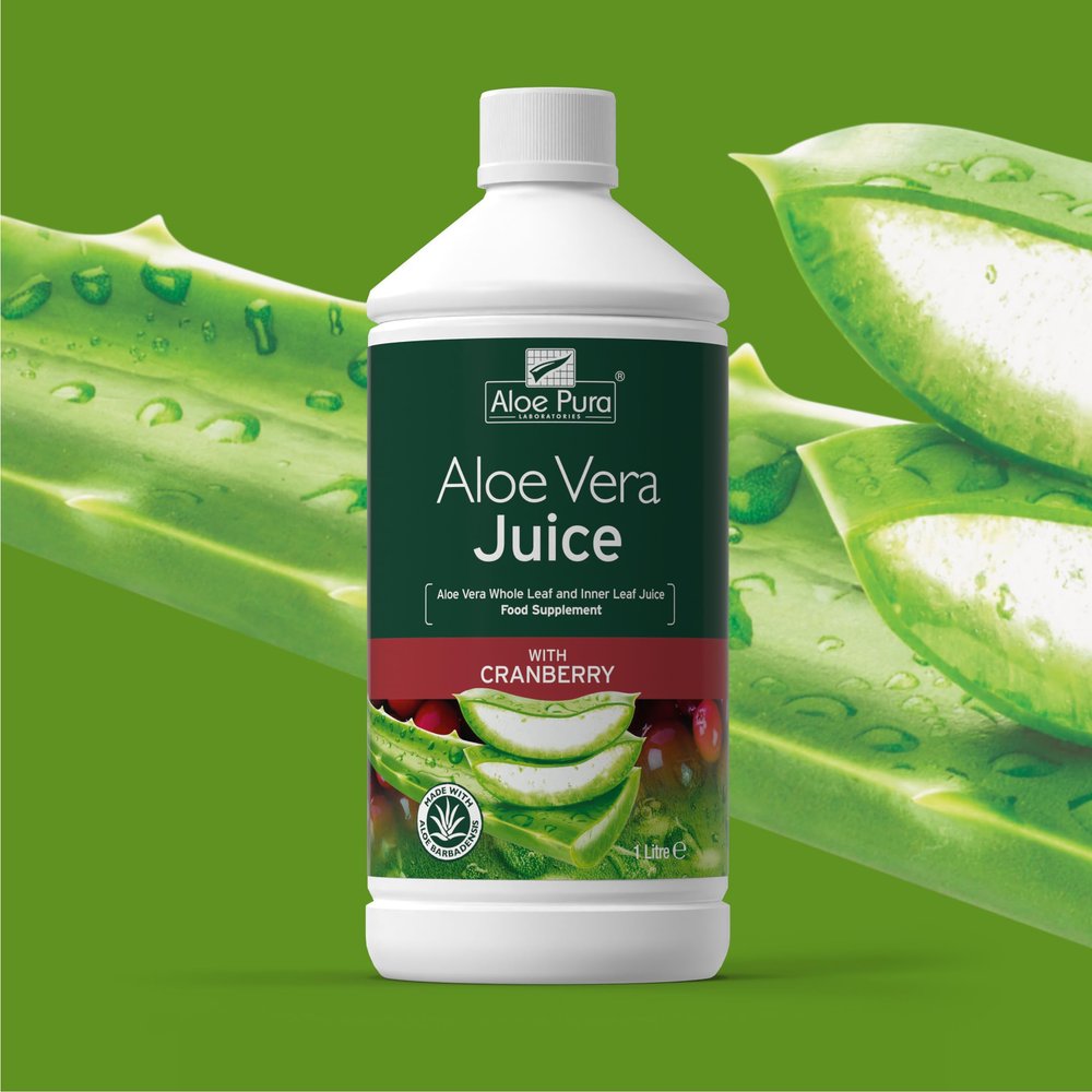 Aloe Pura Aloe Vera Juice Cranberry 1000ml - CLF-APU-E1391