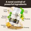 Lions Mane Supplement High Strength Capsules Complex - Mushroom Supplement Caffeine Free, Lions Mane Capsules - 120 Vegan Bacopa Monnieri, Gotu Kola, Ginseng Capsules view 3
