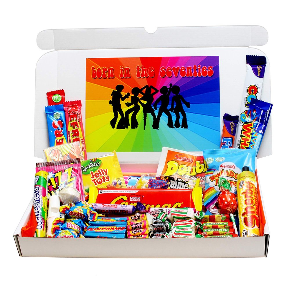 Born in The Seventies Retro Sweet Gift Box
