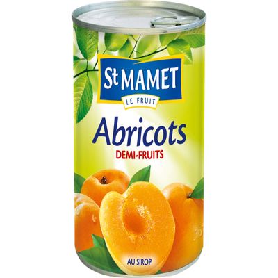 St Mamet Apricots Half Fruit Syrup - Box of 410 g
