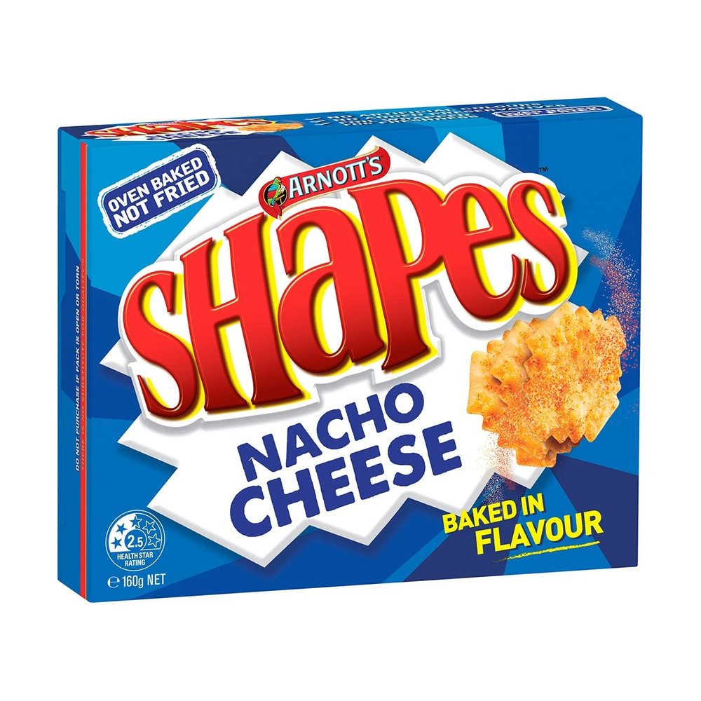 Arnott's Shapes Nacho Cheese - 160g