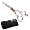 Moustache Scissors or Beard Trimming Scissors, Extremely Sharp - Silver 4.5 inch (11.5cm) view 1