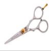 Moustache Scissors or Beard Trimming Scissors, Extremely Sharp - Silver 4.5 inch (11.5cm) view 3