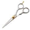 Beard Trimming Scissors, Hair Scissors for Moustache Cutting 5 inch - Chrome view 1