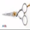 Beard Trimming Scissors, Hair Scissors for Moustache Cutting 5 inch - Chrome view 4