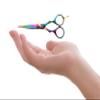 Titanium Moustache Beard Trimming Scissors, Men Grooming Scissors - 4.5 inch view 3