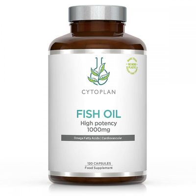 Cytoplan Fish Oil High Potency Omega 3 EPA/DHA Capsules 120 Supports Cognitive Health Boosts Energy Metabolism Immune System Support