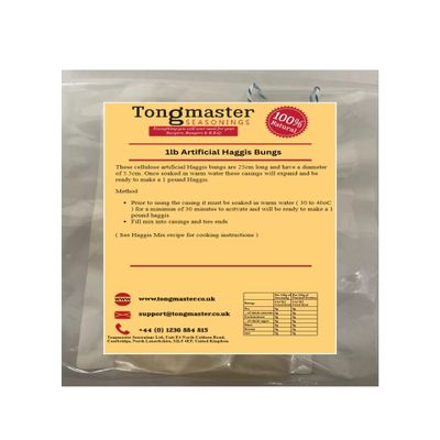 5 x Artificial Haggis Bung Casings