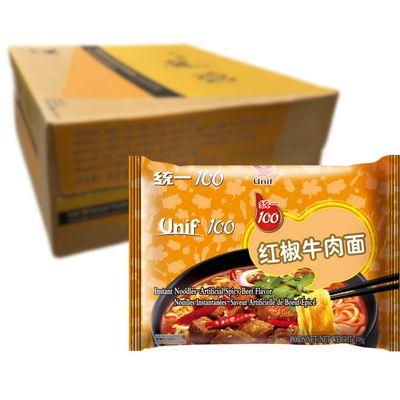 TONGYI Instant Noodles Spicy Beef, 108 g, 24-Count