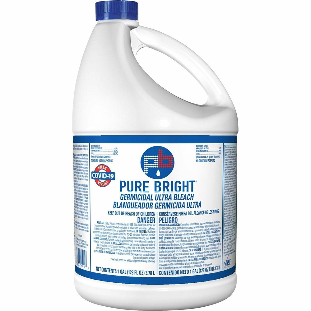 KIK 8635042 Pure Bright Ultra Bleach 1 Gal White