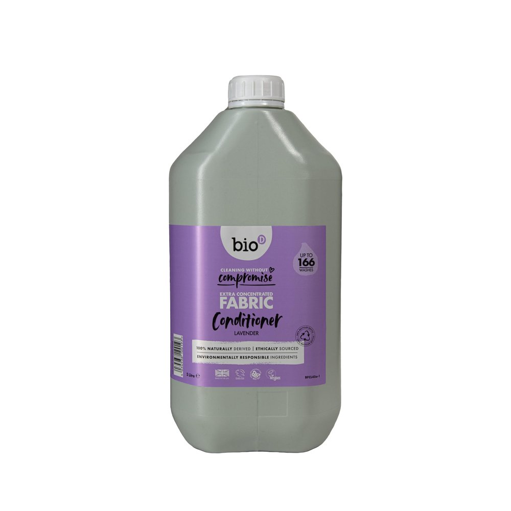 Bio D Extra Concentrated Liquid Fabric Conditioner Lavender 5L | 166 Washes | Allergy Free | Vegan | Cruelty Free