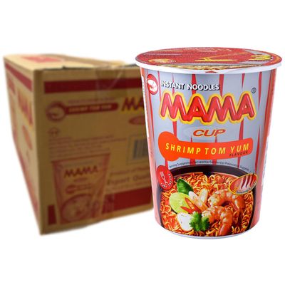 MAMA Tomyum Instant Noodles Cup, 70 g, Pack of 16 3175
