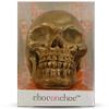 Choc on Choc Giant Chocolate Skull  470g Handcrafted Solid Milk Chocolate Halloween Showstopper with Edible Gold Dust