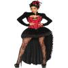 Atixo Noble Burlesque Costume for Ladies Black/Red (XXL) view 1