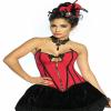 Atixo Noble Burlesque Costume for Ladies Black/Red (XXL) view 2