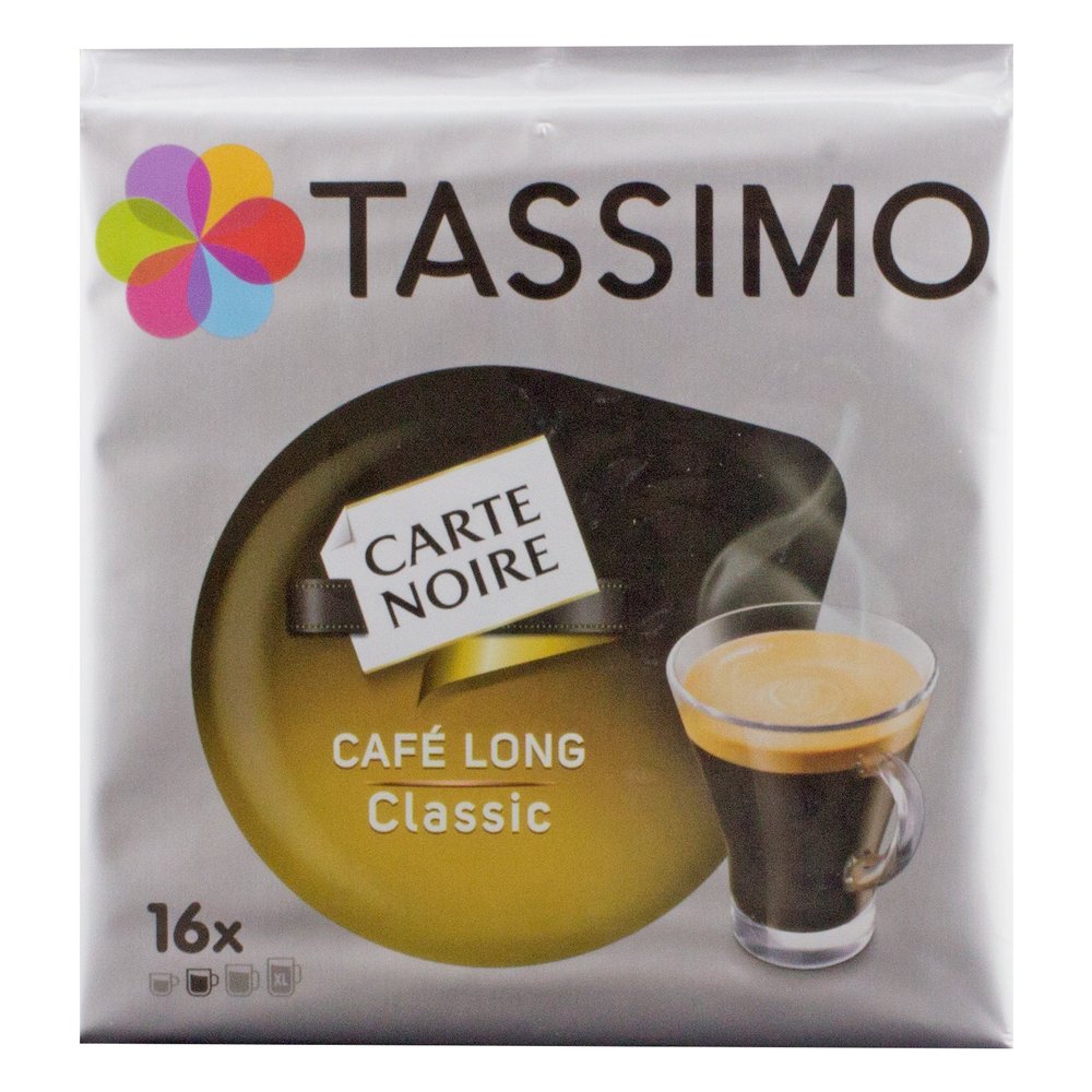 Carte Noire Voluptuoso Classic Coffee Pods for Tassimo (Pack of 1, 16 T-Discs)
