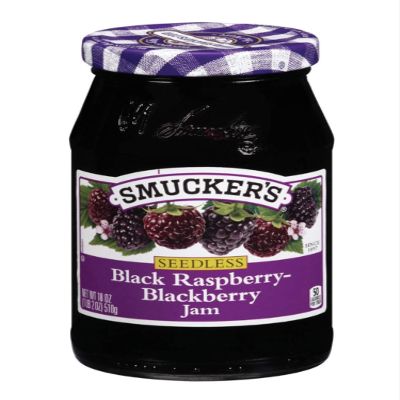 Smucker's Seedless Black Rasperry - Blackberry Jam, 18oz Jar
