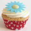 100 Beautiful 3d Edible Flower Cake Decorations: Blue Daisies view 1