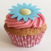 100 Beautiful 3d Edible Flower Cake Decorations: Blue Daisies view 2