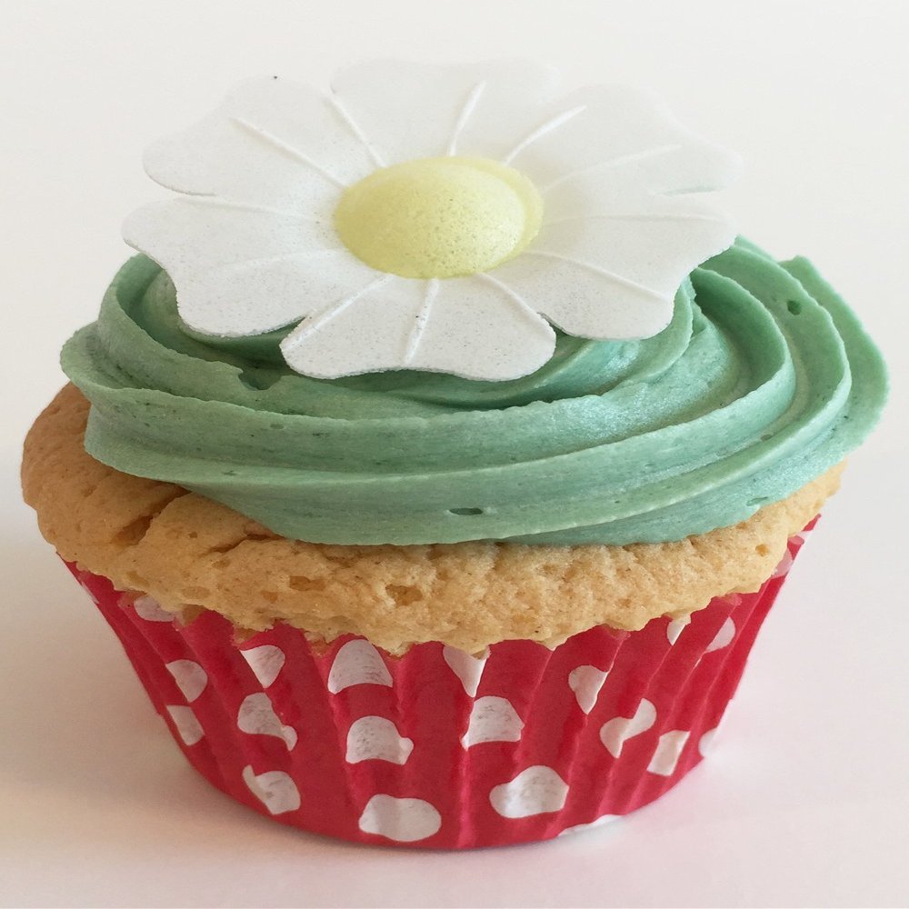 100 Beautiful 3D Edible Flower Cake Decorations: White Poppies