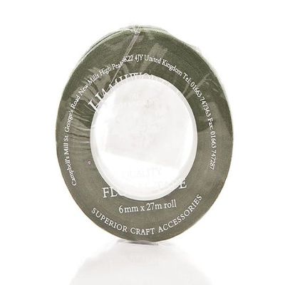 Hamilworth Dark Green Floral Tape 6mm x 27mtrs