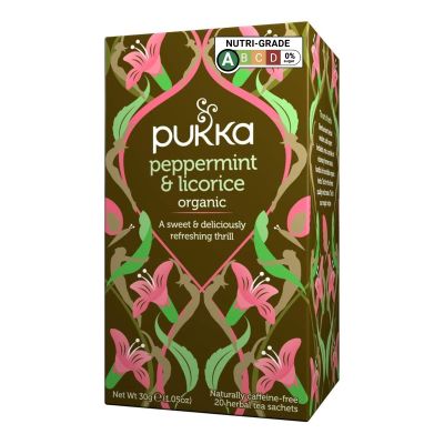 Pukka Herbal AYURVEDA Organic Peppermint & Licorice Tea 20bags (Pack of 1)