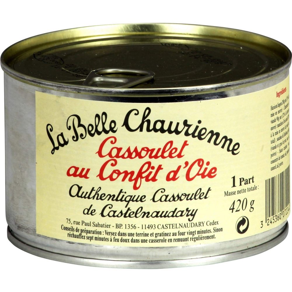 Cassoulet au Confit d'Oie La Belle Chaurienne Bean Pot with Goose 420 g