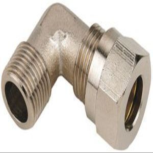 1/2" Bsp To 12mm Male Nickel plated Compression Elbow like Wade b348
