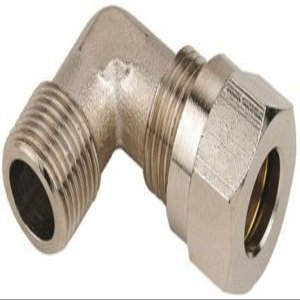 1/2" Bsp To 12mm Male Nickel plated Compression Elbow like Wade b348