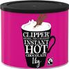 Clipper Instant Hot Chocolate - 1kg Hot Chocolate Powder - Bulk Buy Tub for Home or Office - Eco- Conscious Fairtrade Add Water - Luxury Drinking Chocolate - for Hot and Cold Milkshakes view 1