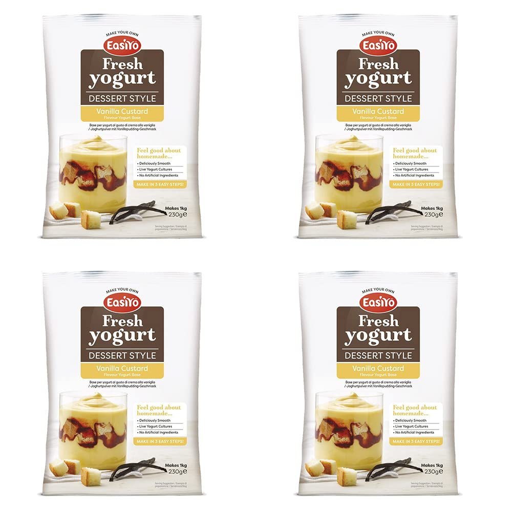 Easiyo Vanilla Custard Yogurt Sachets- 4 x 230g