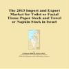 The 2013 Import and Export Market for Toilet or Facial Tissue Paper Stock and Towel or Napkin Stock in Israel view 1