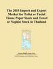 The 2013 Import and Export Market for Toilet or Facial Tissue Paper Stock and Towel or Napkin Stock in Thailand view 1