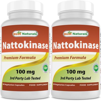 Best Naturals Nattokinase, 2000 Fu, 100 Mg, 90 Veg Capsules (90 Count (Pack of 2))