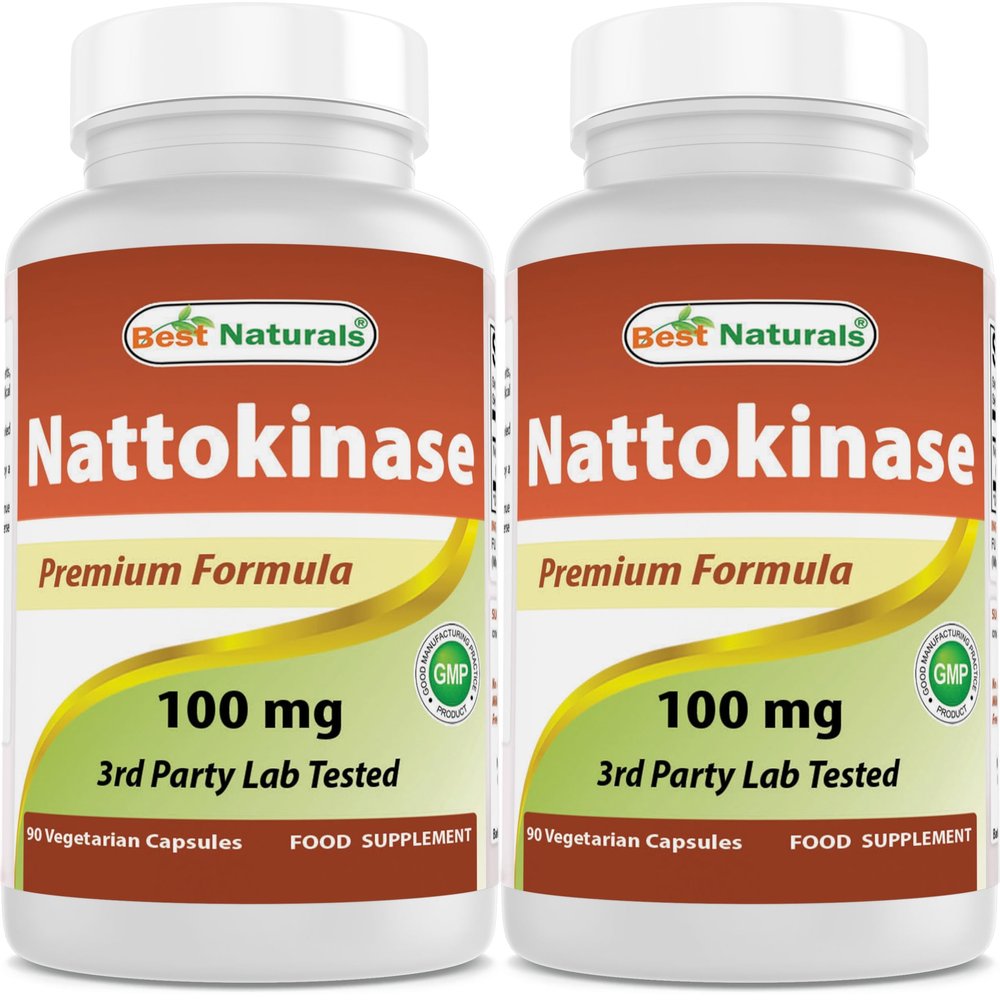 Best Naturals Nattokinase, 2000 Fu, 100 Mg, 90 Veg Capsules (90 Count (Pack of 2))