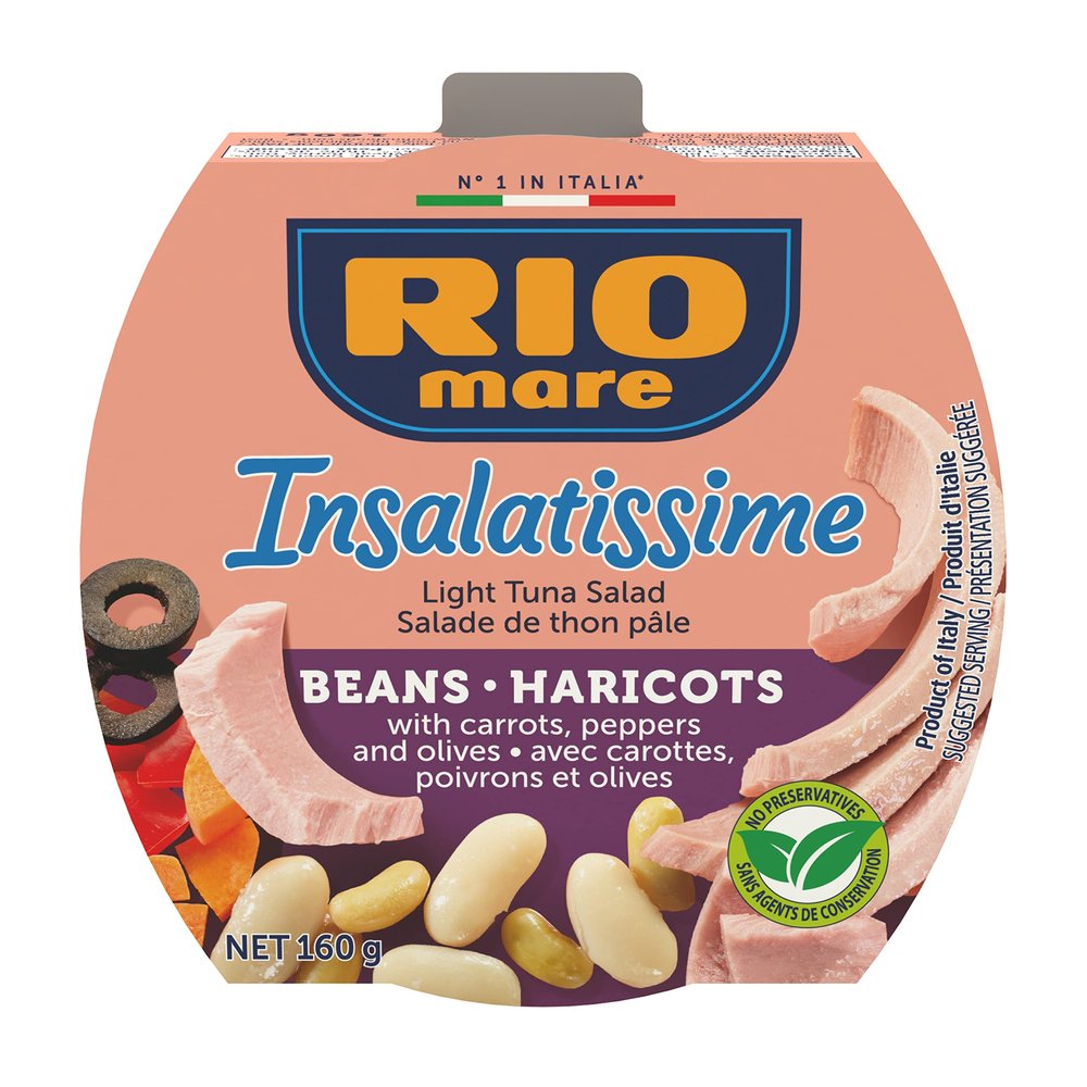 Rio Mare Insalatissime Light Tuna Salad With Beans & Haricots, 160g
