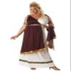 California Costumes Women's Plus-Size Roman Empress Plus, Maroon,white, 2X view 1