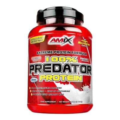 AMIX - Protein for Muscle Gain - Predator - 1 kg - Supports Muscle Growth - Aspartame Free - Whey Protein - Ideal for Protein Shakes - Chocolate Flavor
