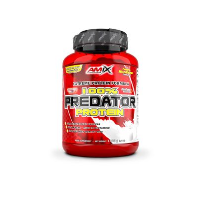 AMIX - Protein for Muscle Gain - Predator - 1 kg - Supports Muscle Growth - Aspartame Free - Whey Protein - Ideal for Protein Shakes - Vanilla Flavor