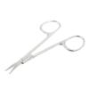 sourcingmap Beauty Tool Brow Trimmer Stainless Steel Thin Precision Blades Eyebrow Shear Curved Edge Scissors Silver Tone view 1