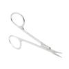sourcingmap Beauty Tool Brow Trimmer Stainless Steel Thin Precision Blades Eyebrow Shear Curved Edge Scissors Silver Tone view 4